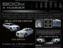 Tablet Screenshot of bookahummer.com.au